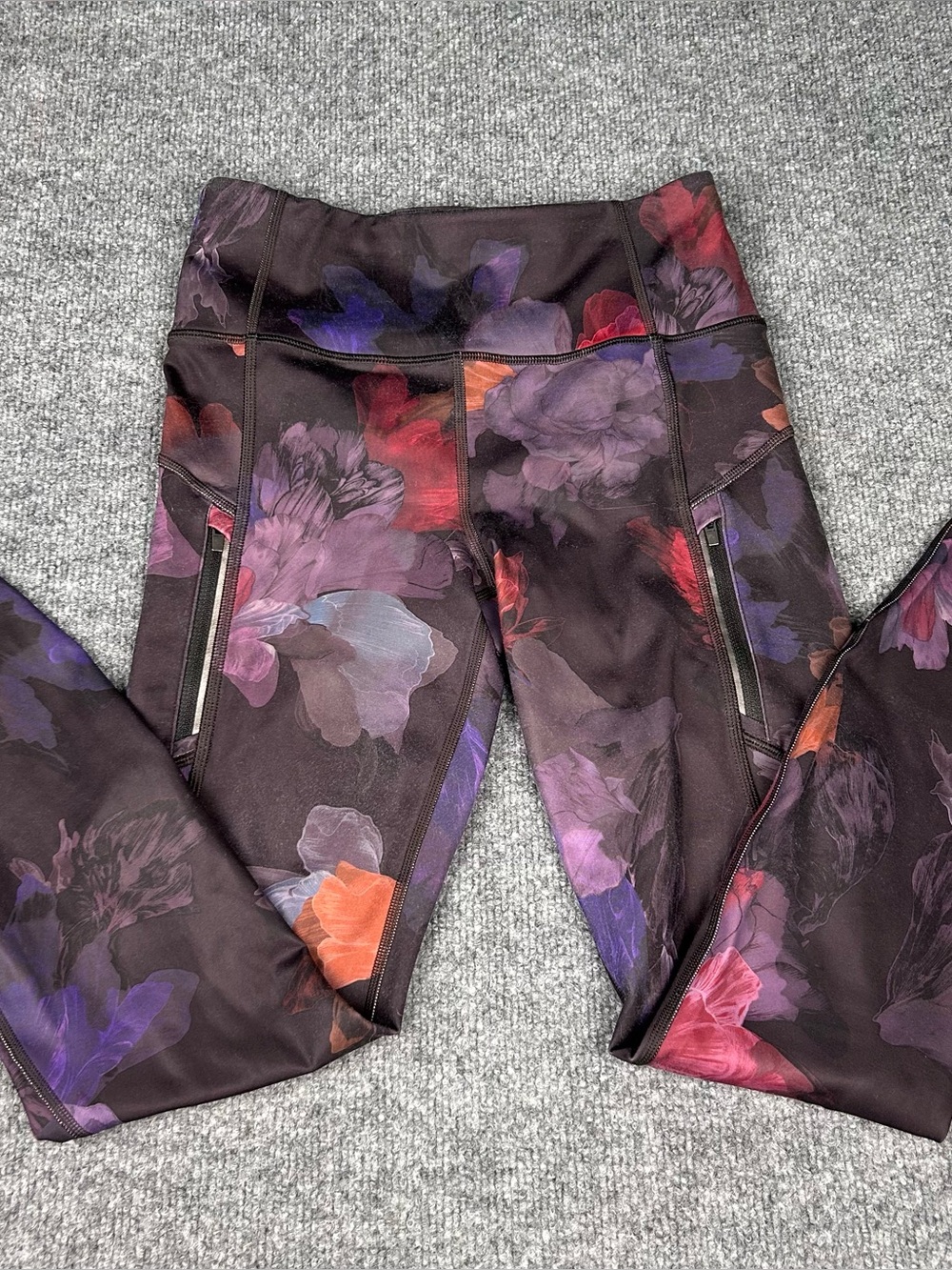Athleta Rainier Tight Legging Night Bloom Small Athleisure Yoga Hiking Floral